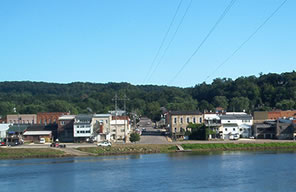 View of Durand from the bridge